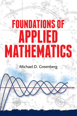 Greenberg - Foundations of Applied Mathematics