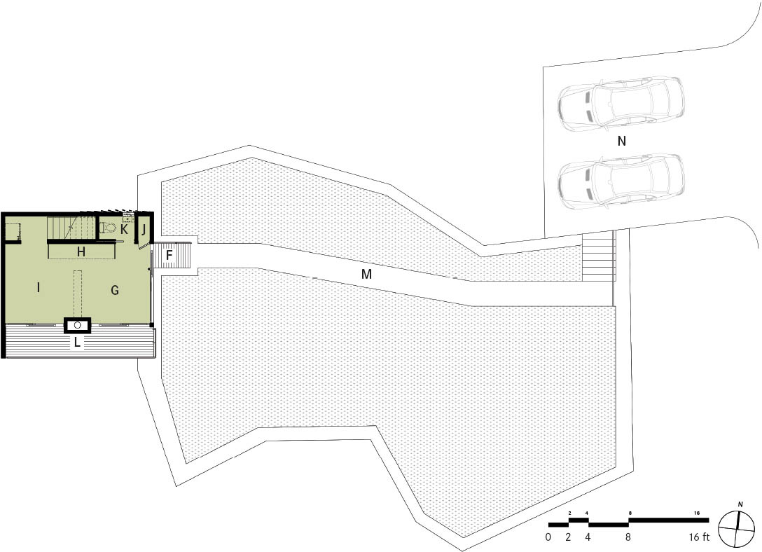 Lower level floor plan A Laundry closet B Bathroom C Hall D Bedroom - photo 6