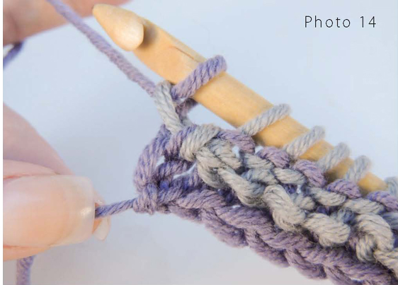 Yarn over and pull through two loops on the hook see Photo 15 Continue to - photo 14