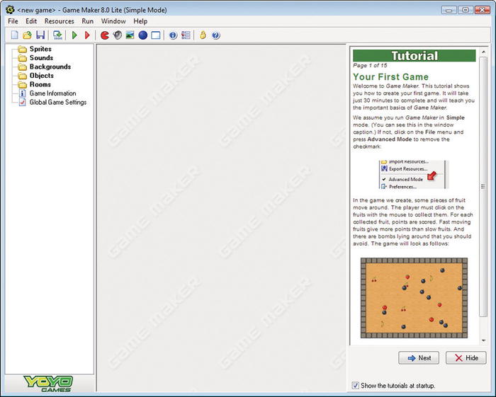 Figure 1-4 This is Game Makers main window Well describe the user interface - photo 4