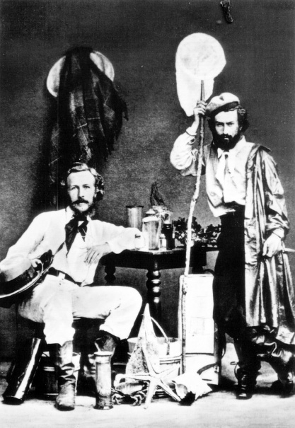 Ernst Haeckel seated and his assistant Nikolai Miklucho on the way to the - photo 1