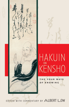 Hakuin Hakuin on kensho: the four ways of knowing