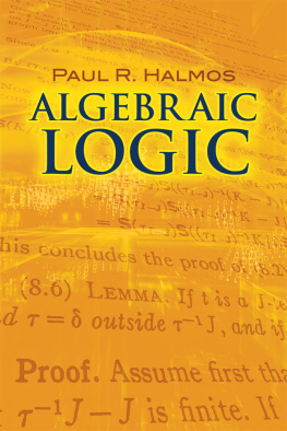 Halmos Algebraic Logic