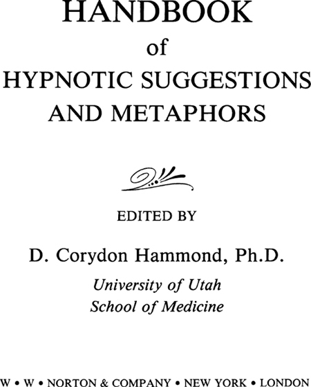 Copyright 1990 by The American Society of Clinical Hypnosis All rights - photo 1