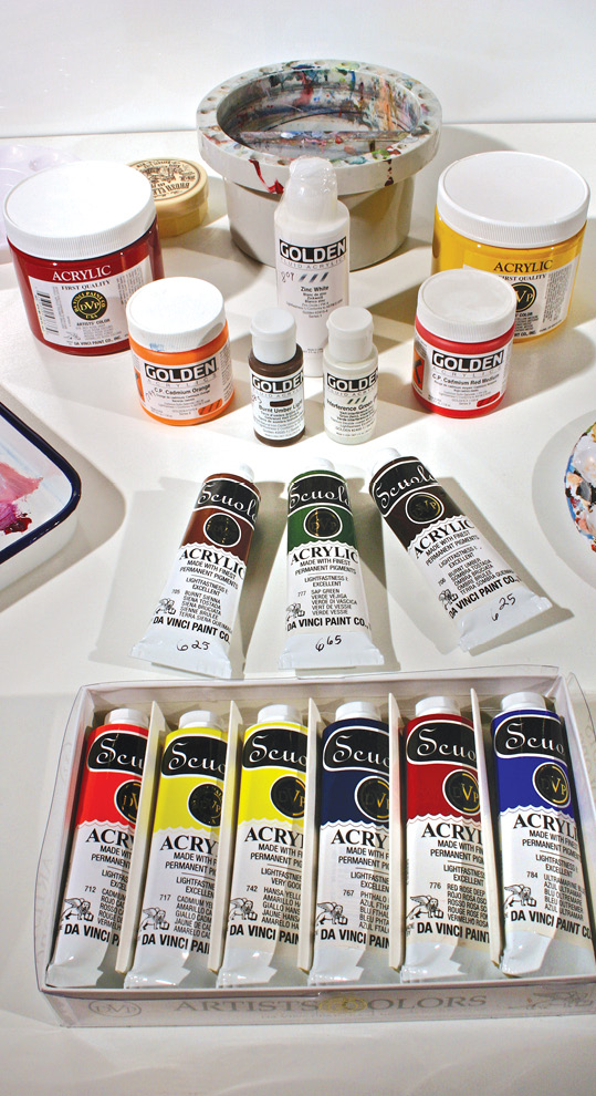 Tubes Jars or Bottles Acrylic paints come in tubes jars and squeeze bottles - photo 5