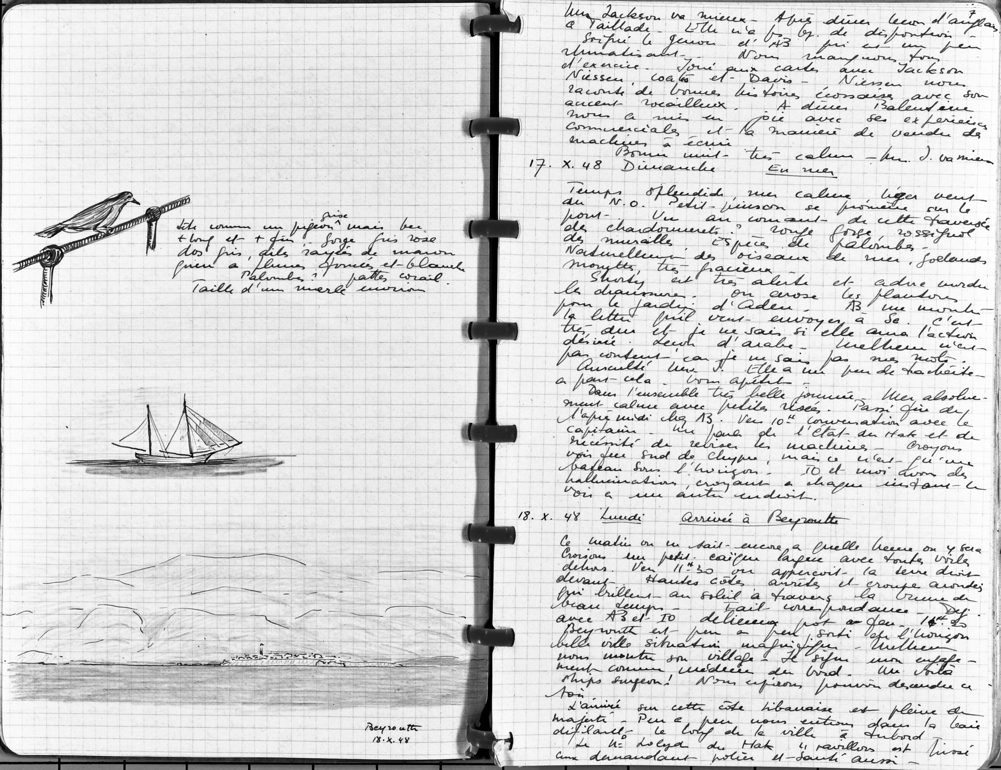 Annes 1948 journal One week after escaping from France as she prepares to land - photo 4