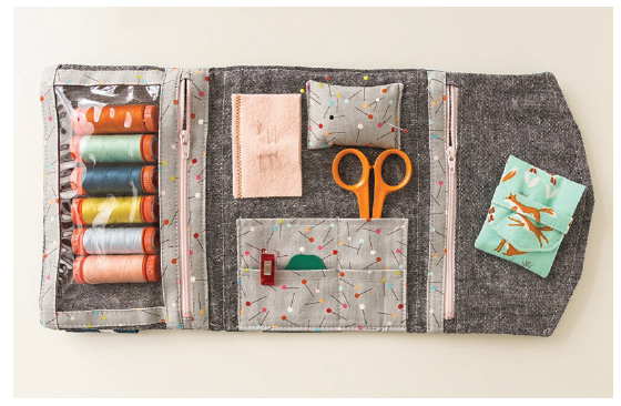 Use the Fold-Up Sewing Folio when you want to keep supplies together while hand - photo 5