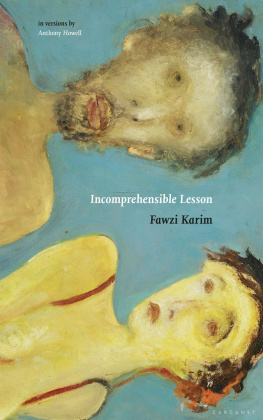 Howell Anthony Incomprehensible Lesson: in versions by Anthony Howell