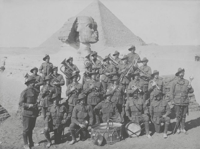 Group portrait of the AIF 1st Battalion Band in Egypt 1915 The Anzac camp at - photo 2