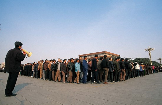 Chinese tourists queue up to view the embalmed body of Chairman Mao Zedong in - photo 4