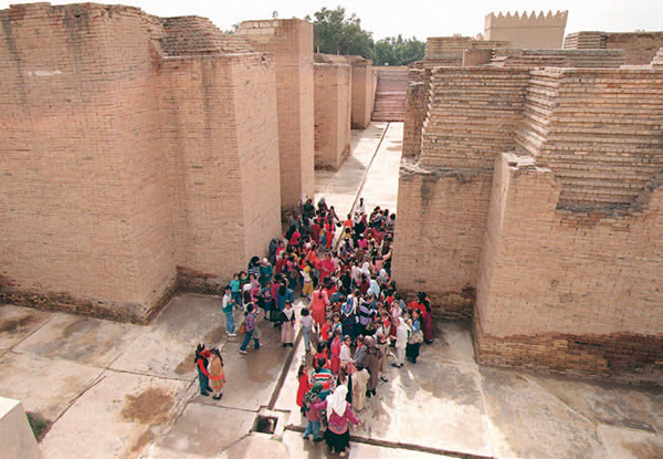 A group of schoolchildren visit the site of Ancient Babylon in 1998 Karim - photo 7