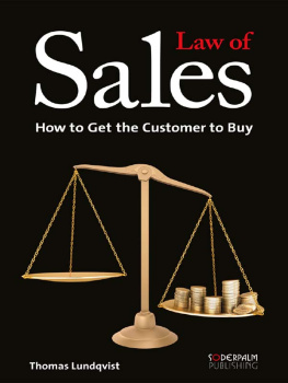 Holman Yvette Law of sales - how to get the customer to buy