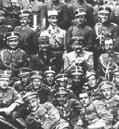 Jzef Pisudski seated centre second from right with hands folded on sword - photo 3