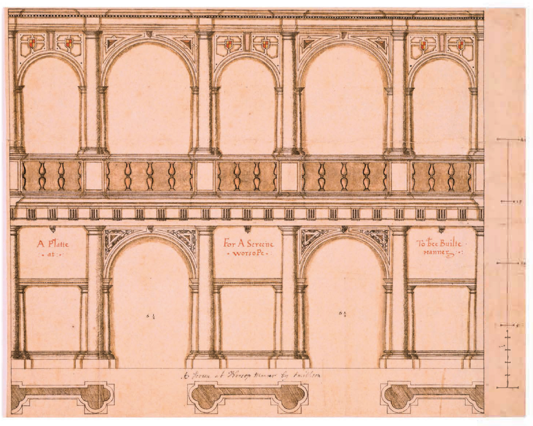 Smythsons design for a hall screen at Worksop A variant plan by Smythson - photo 21