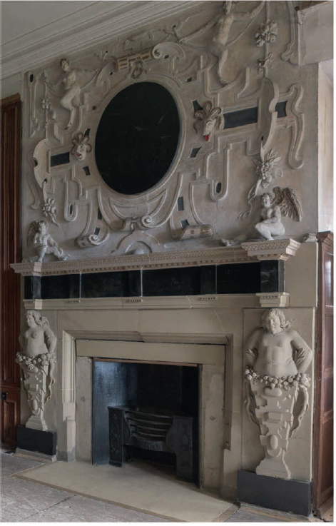 The saucy overmantel in Besss bedchamber William Seniors map of Hardwick - photo 30