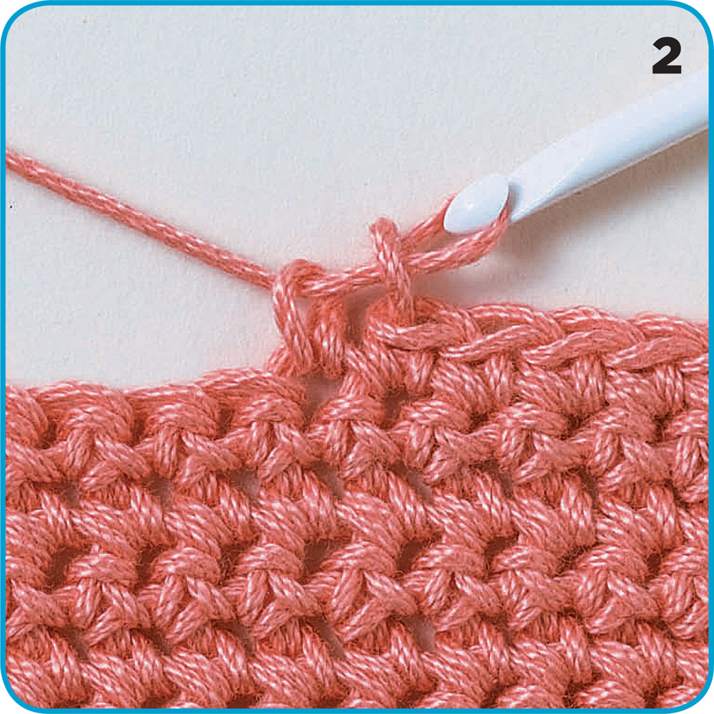 HALF DOUBLE CROCHET Wrap the yarn over the hook insert the hook into the - photo 7