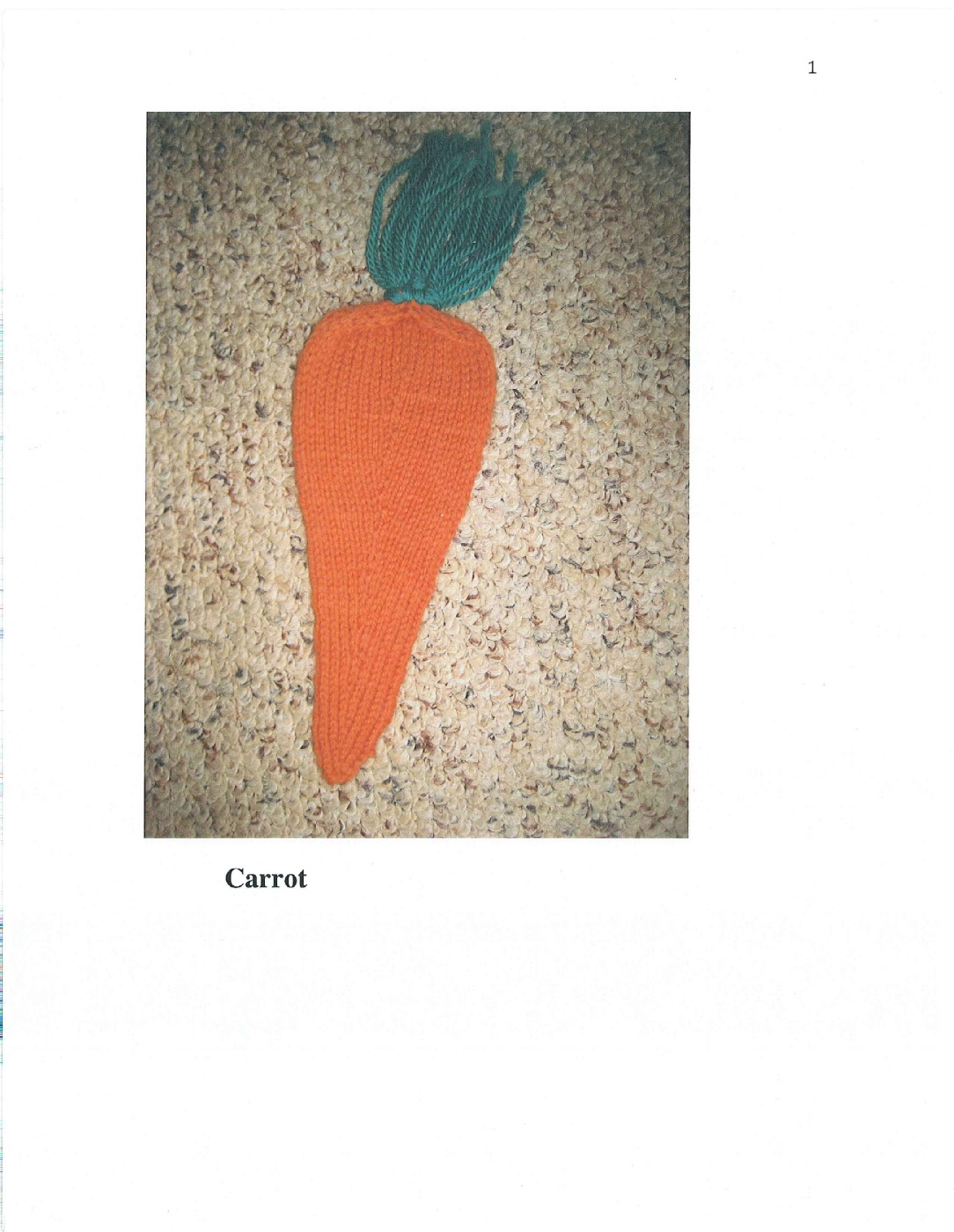 Title Bookmark Carrot Approx 135 inches long 35 inches wide at the widest - photo 2
