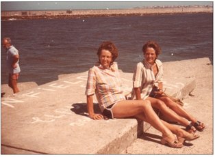 My mum far right with my aunty Linni They were so much alike Authors - photo 7