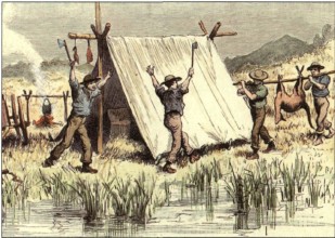 The early settlers and drovers were often obliged to camp out and to live off - photo 1