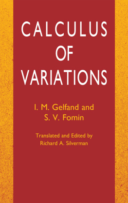 I. M. Gelfand - Calculus of Variations