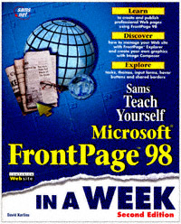 title Teach Yourself Microsoft FrontPage 98 in a Week author - photo 1