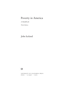 Iceland Poverty in America: a handbook