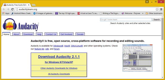 Figure 1-1 Go to the audacityteamorg site and click Download Download the - photo 1