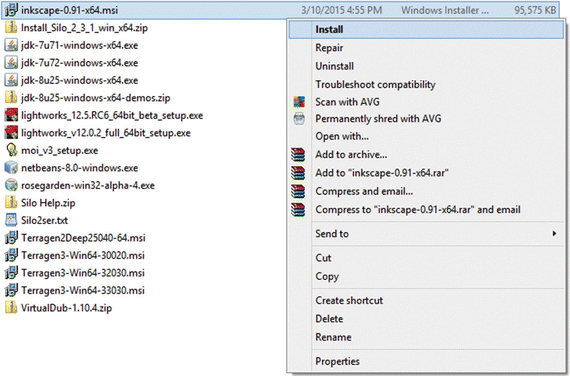 Figure 1-2 Right-click on MSI file and select Install option Once your - photo 2