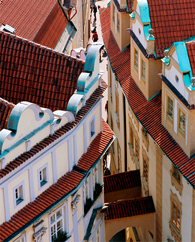 Buildings on the Old Town Square Physically Prague may have weathered the - photo 5