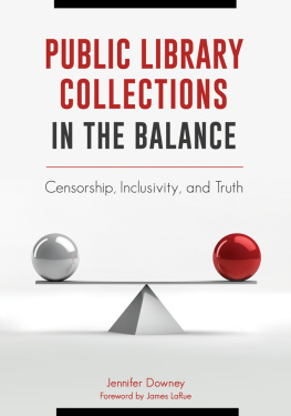 Jennifer Downey Public Library Collections in the Balance