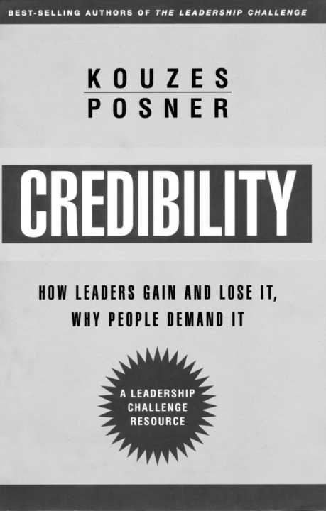 What People are Saying About Credibility A refreshingly direct approach to - photo 1