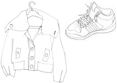 Clothes make a great subject and translate well into stitched drawings as - photo 9