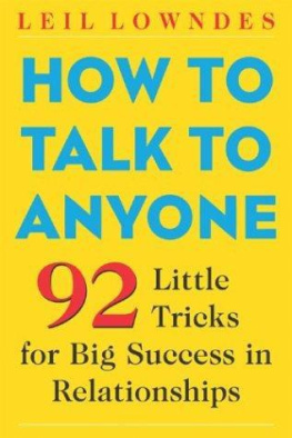 Janine Driver How to talk to anyone: 92 little tricks for big success in relationships