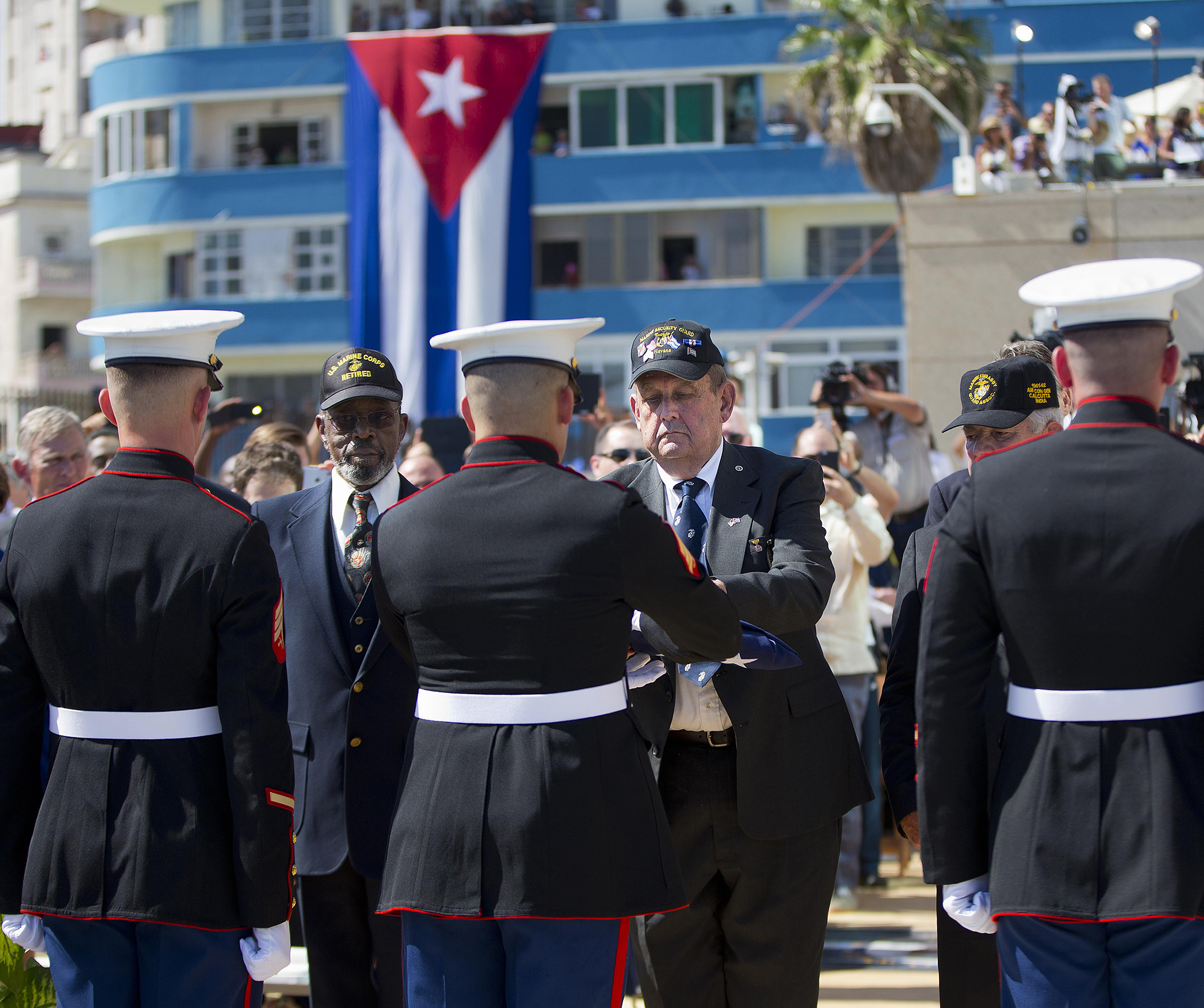 CUBA REVISITED Retired Marines who had removed the American flag when the US - photo 16