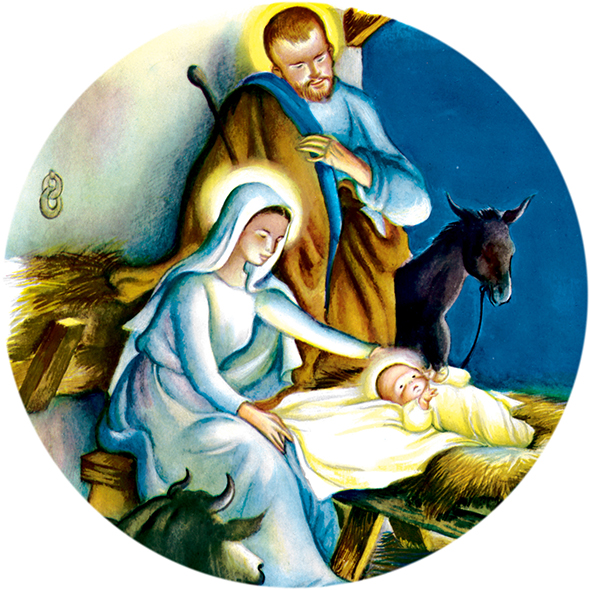 They hurried to the town and found Mary and Joseph and the babe lying in the - photo 18