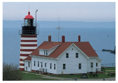 West Quoddy Head Light Equipped with a strobe light and an electric eye that - photo 1