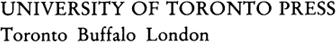 University of Toronto Press 1989 Toronto Buffalo London Printed in Canada ISBN - photo 1