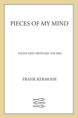 Kermode - Pieces of my mind: essays and criticism 1958-2002