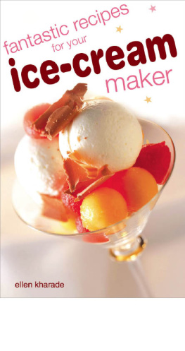 Kharade - Fantastic recipes for your ice-cream maker