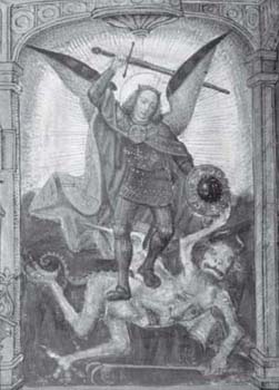 St Michael the Archangel Slaying a Demon from the Hours of Joanna of - photo 2