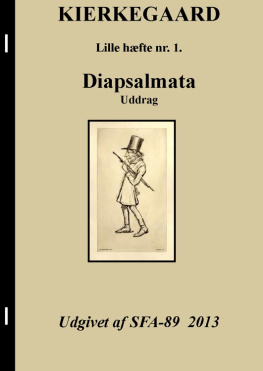 Kierkegaard - Diapsalmata