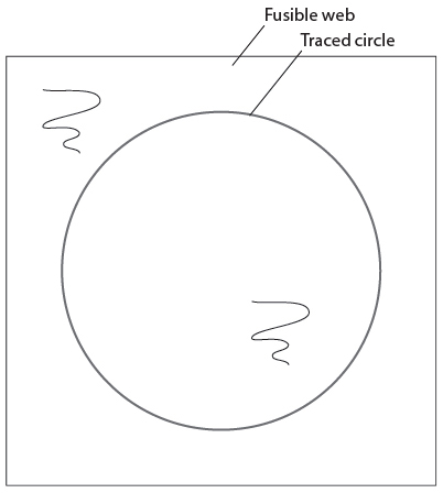 Trace all parts of the appliqu design on the paper side of the fusible web - photo 15