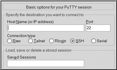 Figure 1-2 PuTTY connection details After you connect to your database - photo 2