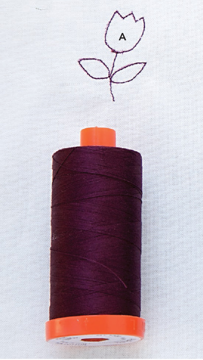 Creating a Mixed-Color Effect Try a different color of thread in the bobbin - photo 5