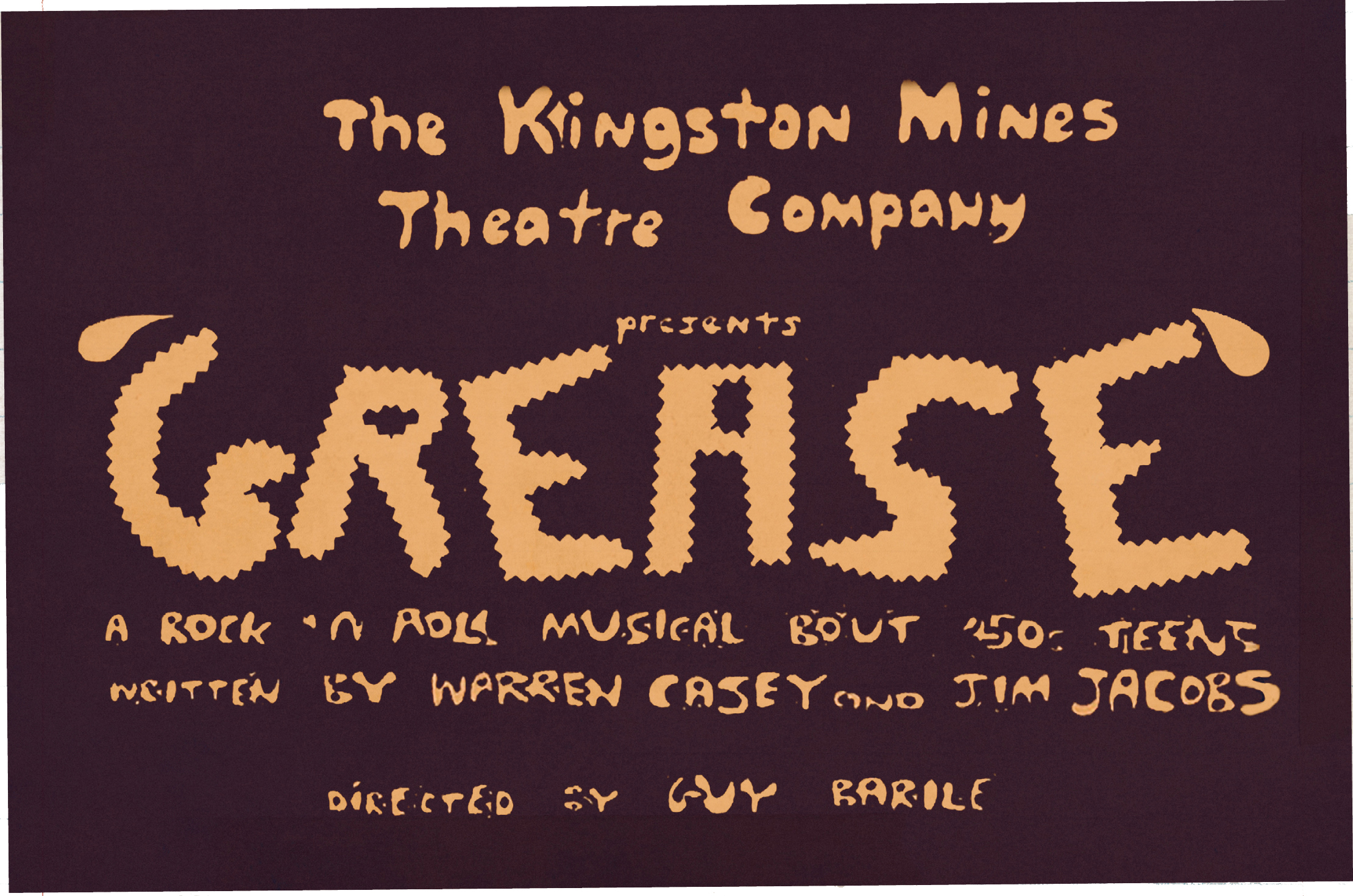 Poster from the original Chicago production of Grease 1971 Seeing it for the - photo 10