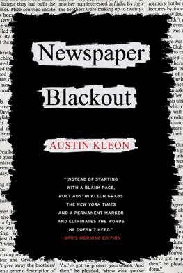 Kleon - Newspaper Blackout