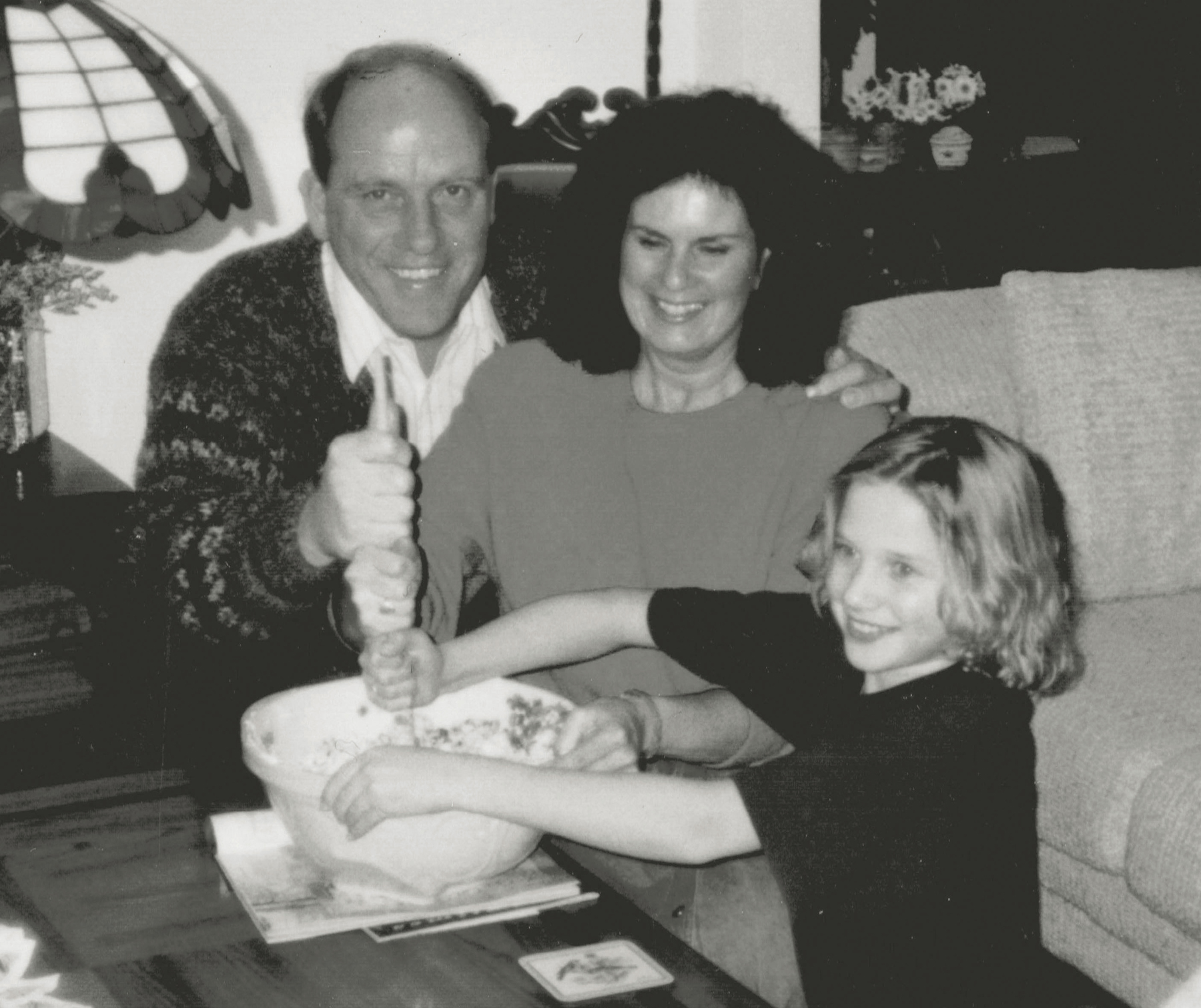 Stirring the Christmas cake at Dads My Mom the violinist Despite this I - photo 5