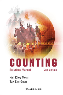 Koh Khee Meng - Counting supplementary notes and solutions manual