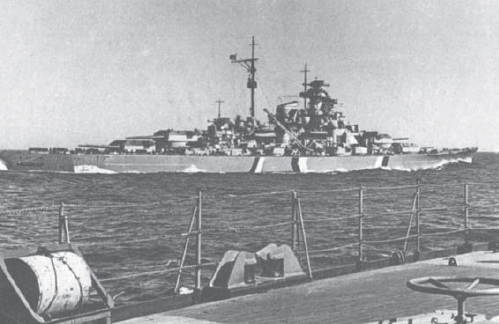 The KMS Bismarck in happier days pictured during her working-up exercises in - photo 6