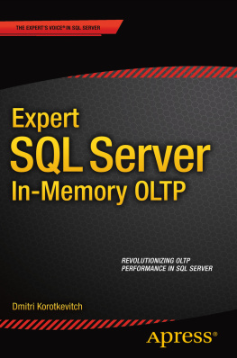 Korotkevitch - Expert SQL Server In-Memory OLTP